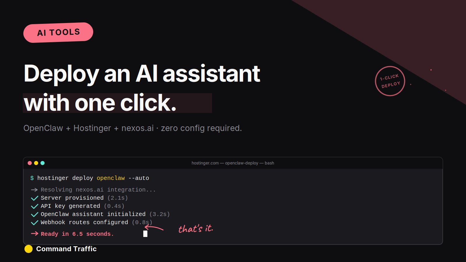 Hostinger 1-Click OpenClaw: Overview and Setup